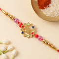 Beautiful Crystal & Beads Rakhi for Brother | Attractive Fancy Rakhi