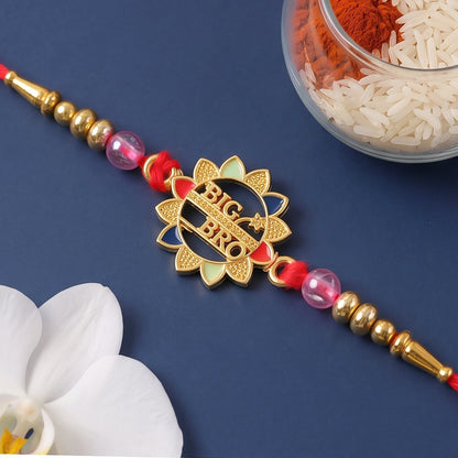 Beautiful Crystal & Beads Rakhi for Brother | Attractive Fancy Rakhi