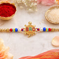 Bro Charm Designer Rakhi with Beaded Festive Celebration Look