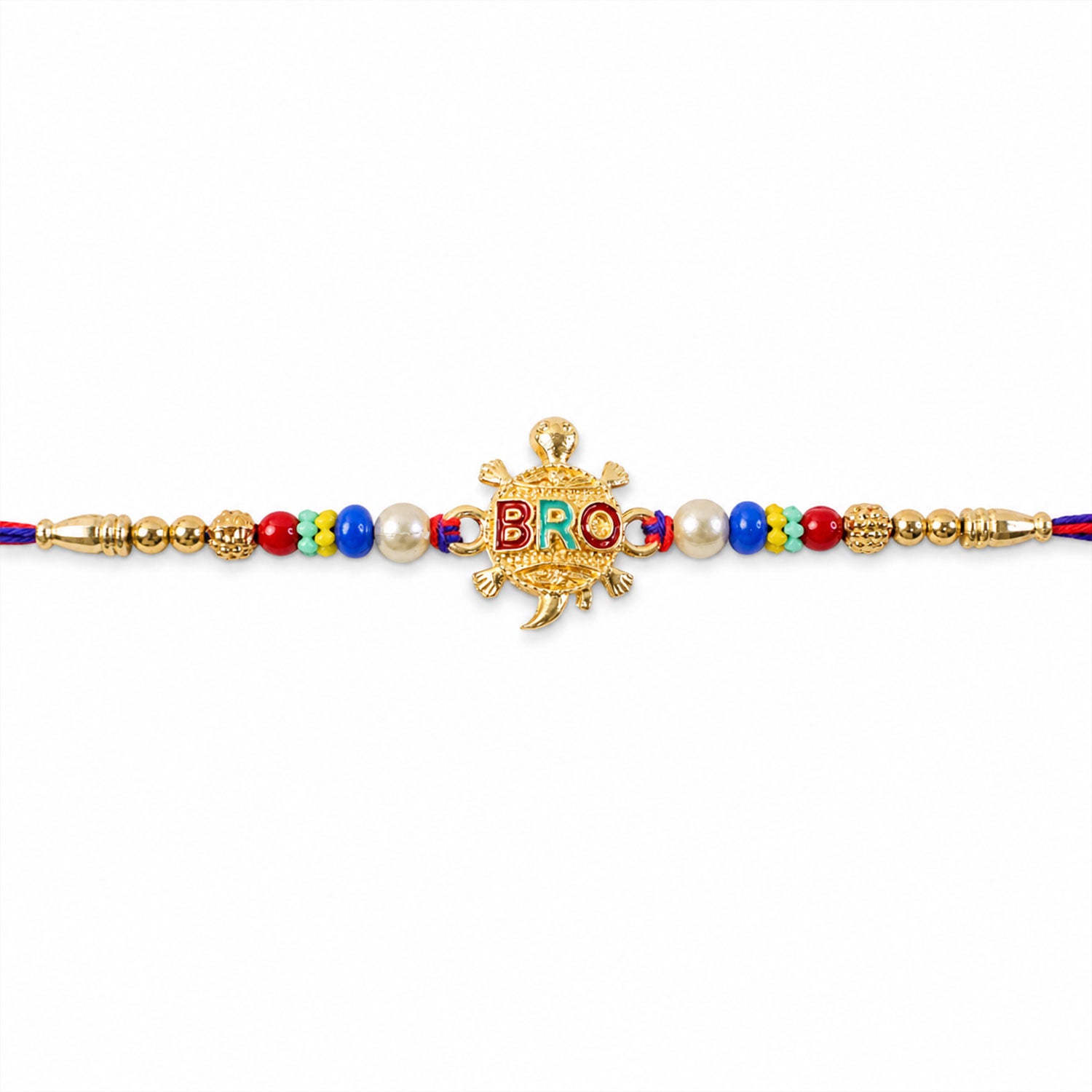 Bro Charm Designer Rakhi with Beaded Festive Celebration Look