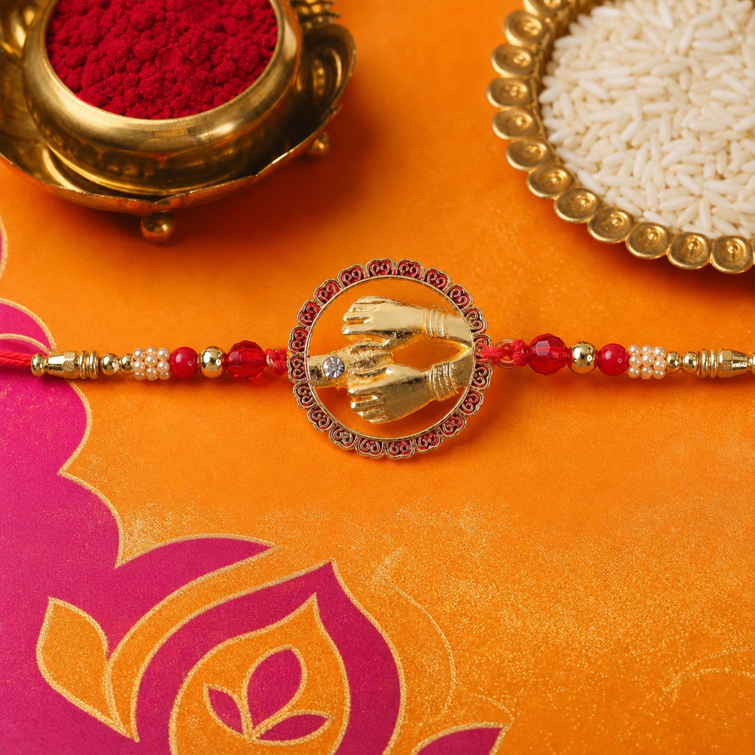 Sister Blessing Brother with Rakhi on Raksha Bandhan