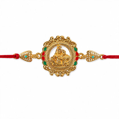 raditional Radha Krishna Motif Rakhi for Raksha Bandhan