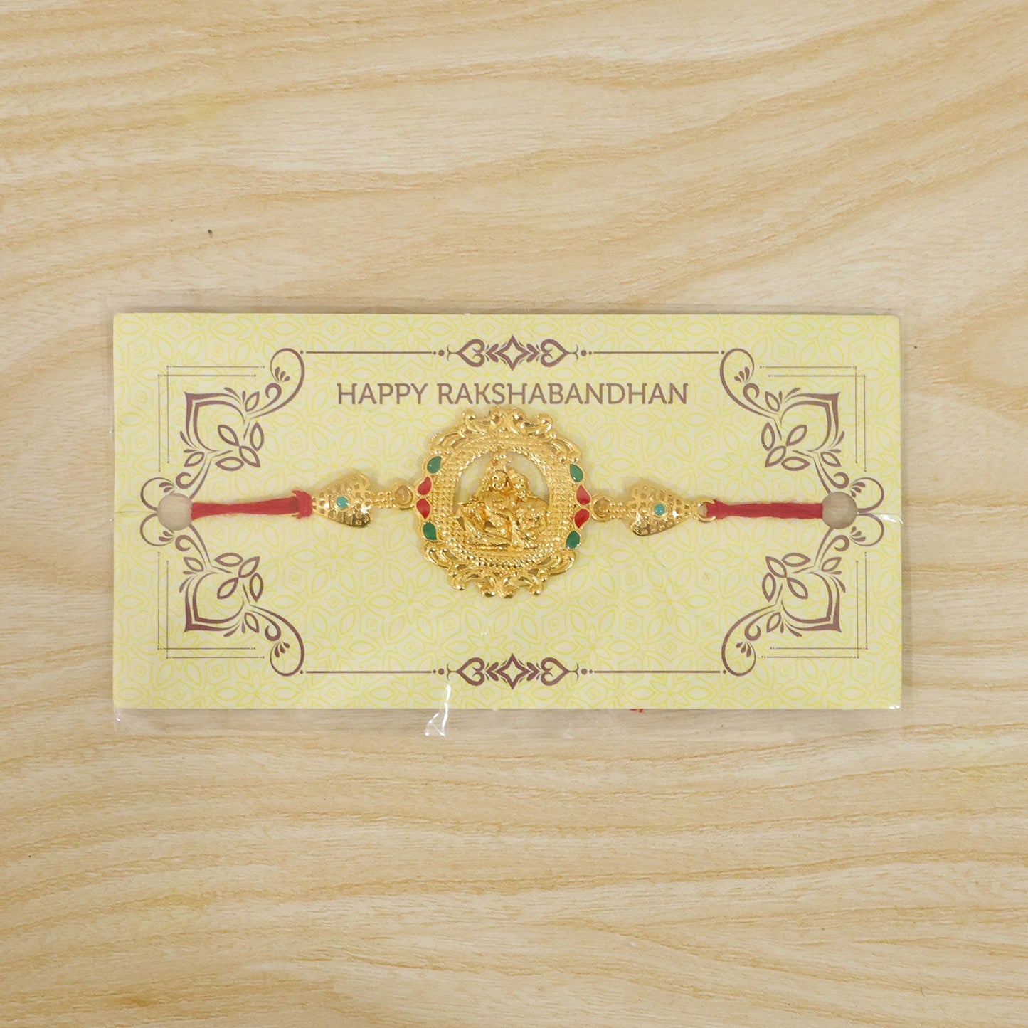 raditional Radha Krishna Motif Rakhi for Raksha Bandhan