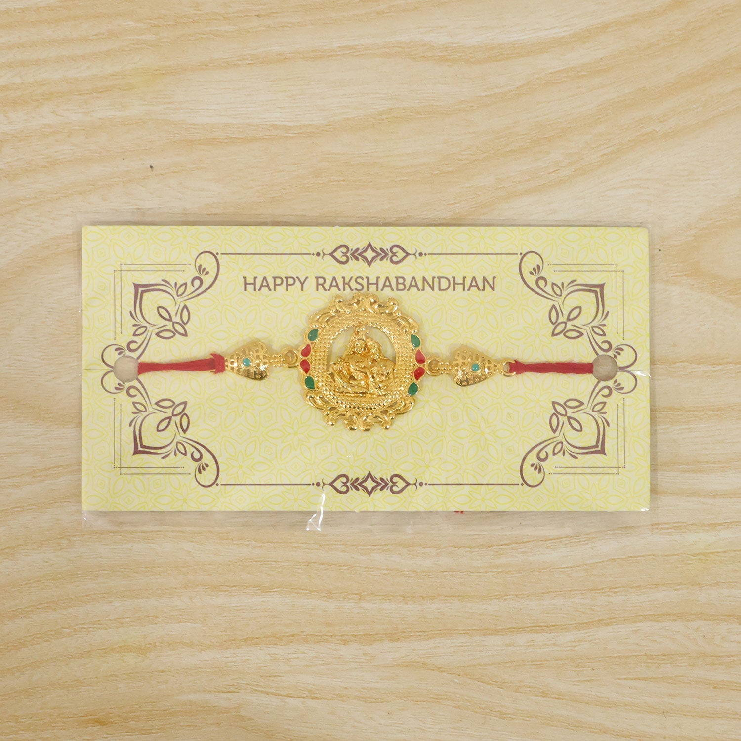 raditional Radha Krishna Motif Rakhi for Raksha Bandhan