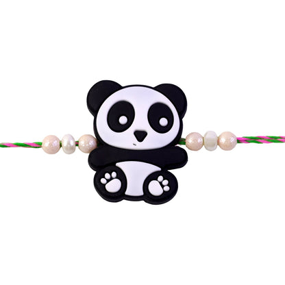 Panda Character Kids Pearl Beaded Playful Designer Brother Rakhi