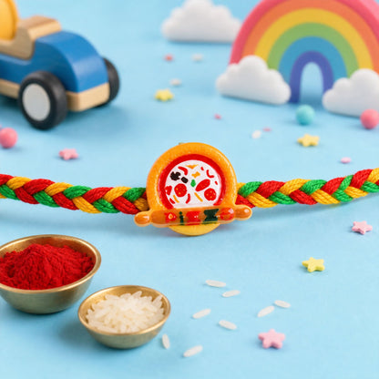 Banana Fruit Kids Beaded Rakhi Pack with Playful Charm (5 Pc)