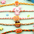 Snack Theme Kids Beaded Rakhi Pack with Fun Food Charm (5 Pc)