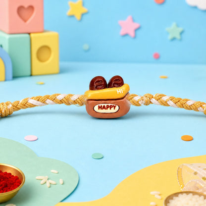 Snack Theme Kids Beaded Rakhi Pack with Fun Food Charm (5 Pc)