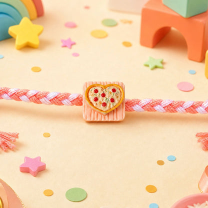 Snack Theme Kids Beaded Rakhi Pack with Fun Food Charm (5 Pc)