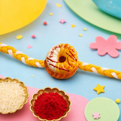 Sweett Snack Kids Beaded Rakhi Pack with Food Theme Charm (5 Pc)