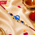 Blue Car Rakhi for Kids Playful Design for Raksha Bandhan (5pcs)