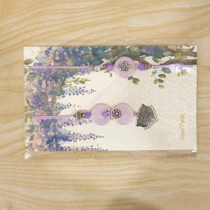Premium Beautiful Floral Design Bhai Bhabhi Lumba Rakhi