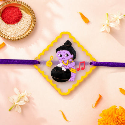 Baby Krishna Makhan Chor Musical Charm Kids Rakhi