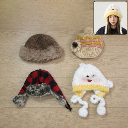 Warm woolen winter cap