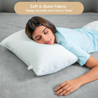 Various sizes of mattress protectors displayed for sale