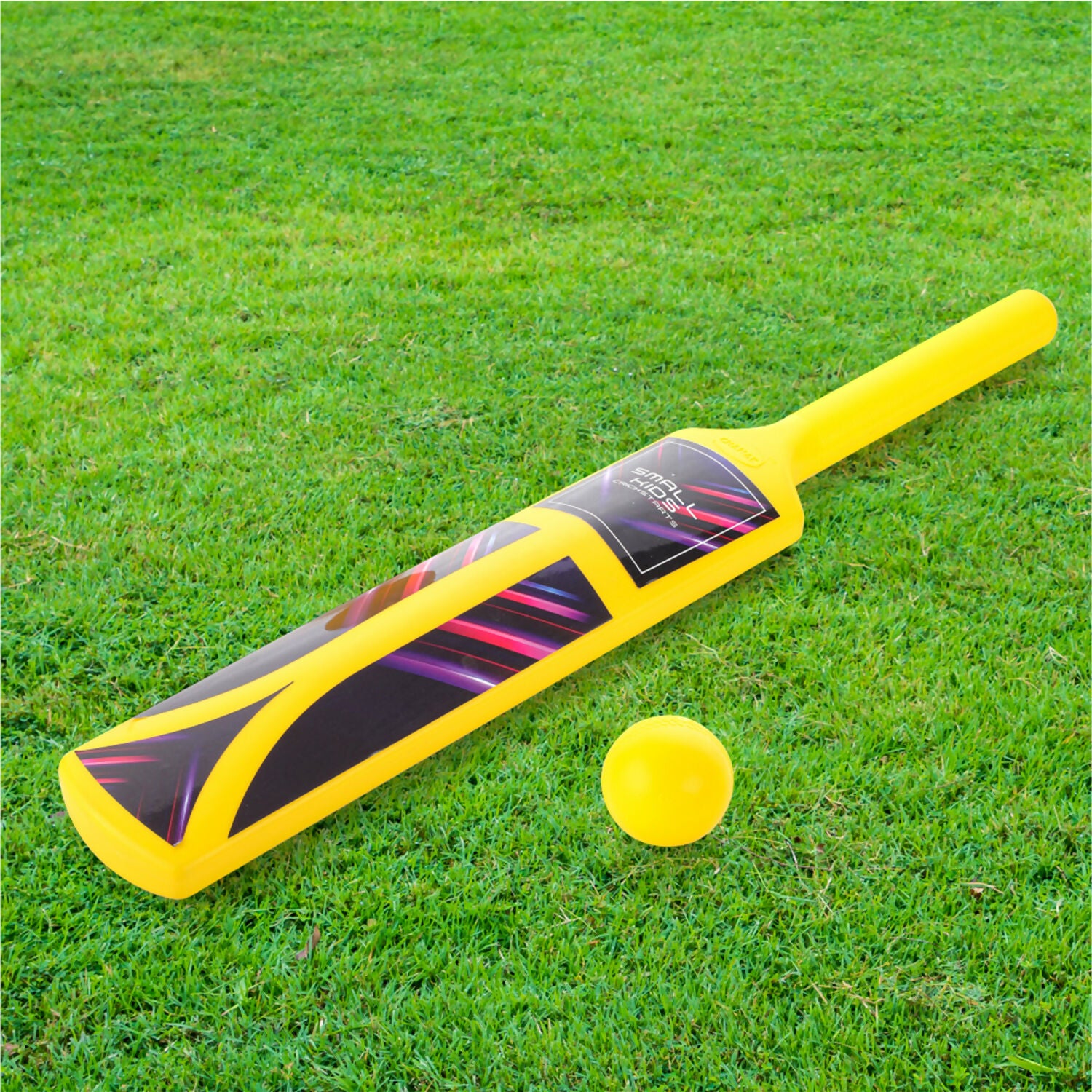 Plastic cricket ball included in Aditi cricket set