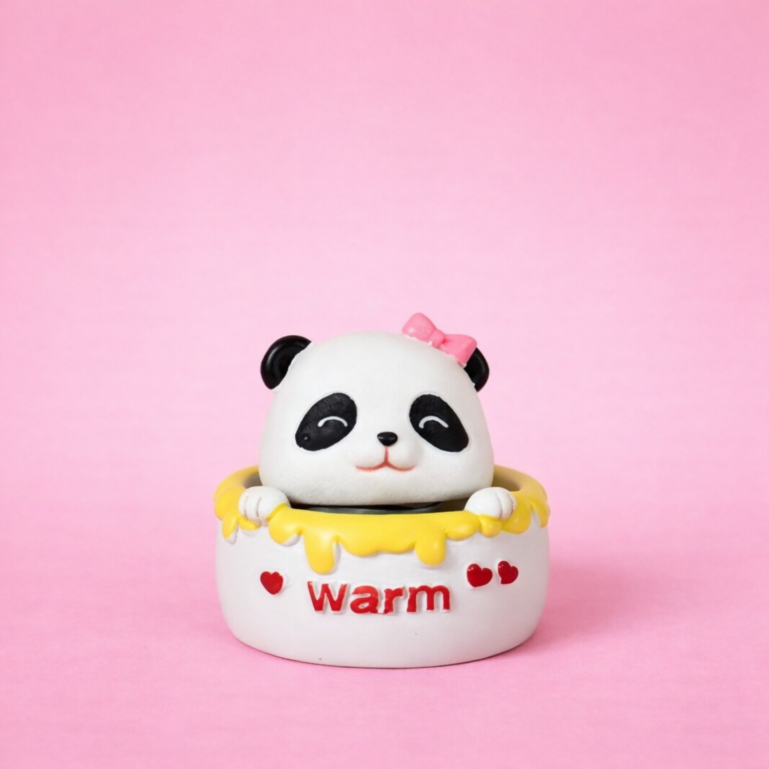 Cute Bow Panda Warm Desk Decor Showpiece for Home & Office Table
