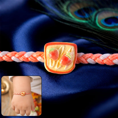 Strawberry Toast Rakhi Fun & Unique Design for Kids & Bhai (5pcs)