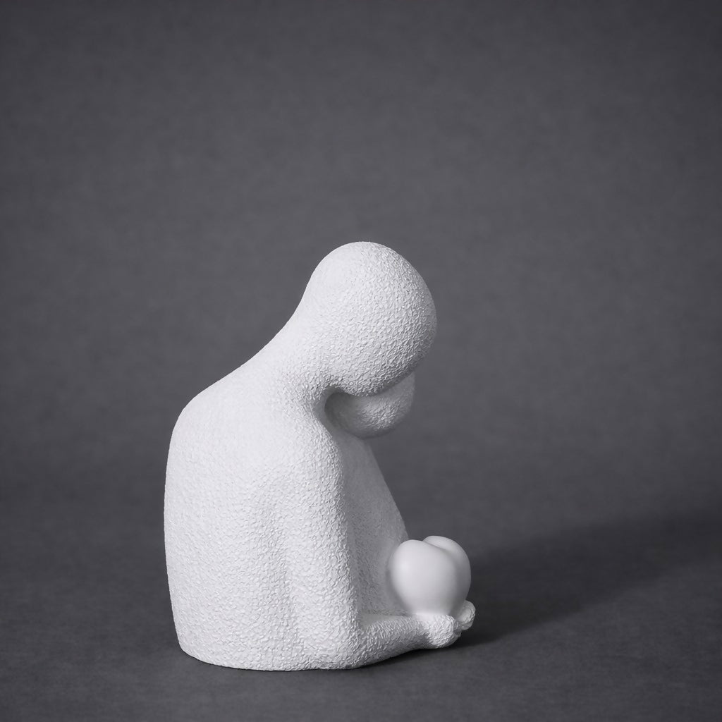 Abstract Couple Holding Heart Decorative Showpiece for Home and Office