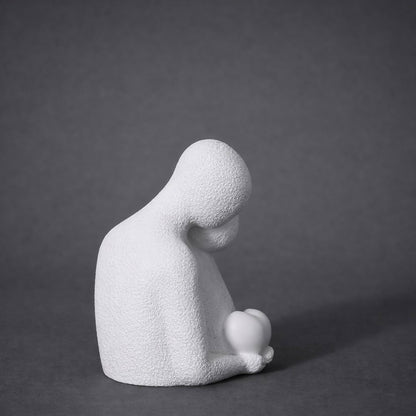 Abstract Couple Holding Heart Decorative Showpiece for Home and Office