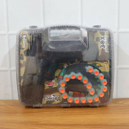 Rechargeable Soft Bullet Toy Gun Set with 30 Bullets and Dual Manual Auto Firing Mode