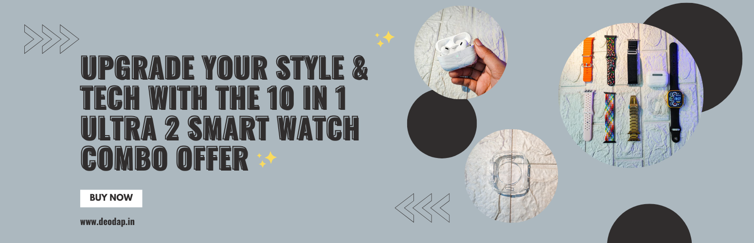 Upgrade Your Style & Tech with the 10 in 1 Ultra 2 Smart Watch Combo Offer