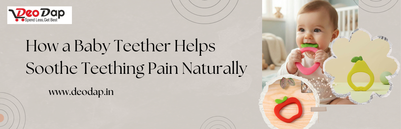 How a Baby Teether Helps Soothe Teething Pain Naturally