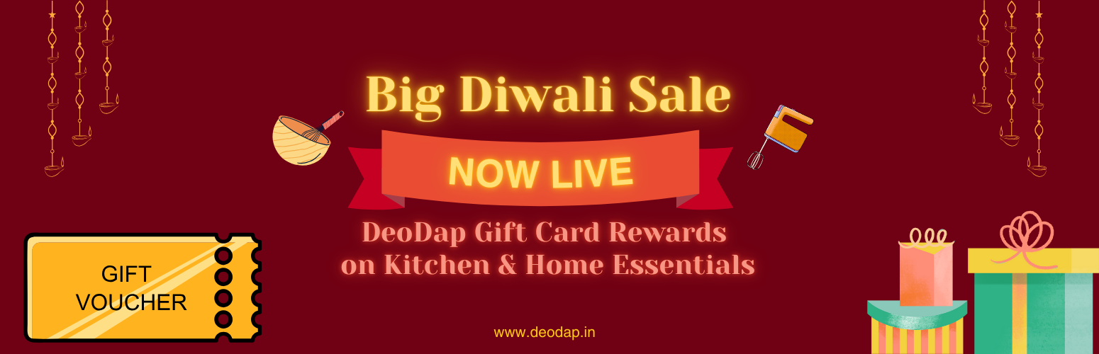 Big Diwali Sale: DeoDap Gift Card Rewards on Kitchen & Home Essentials