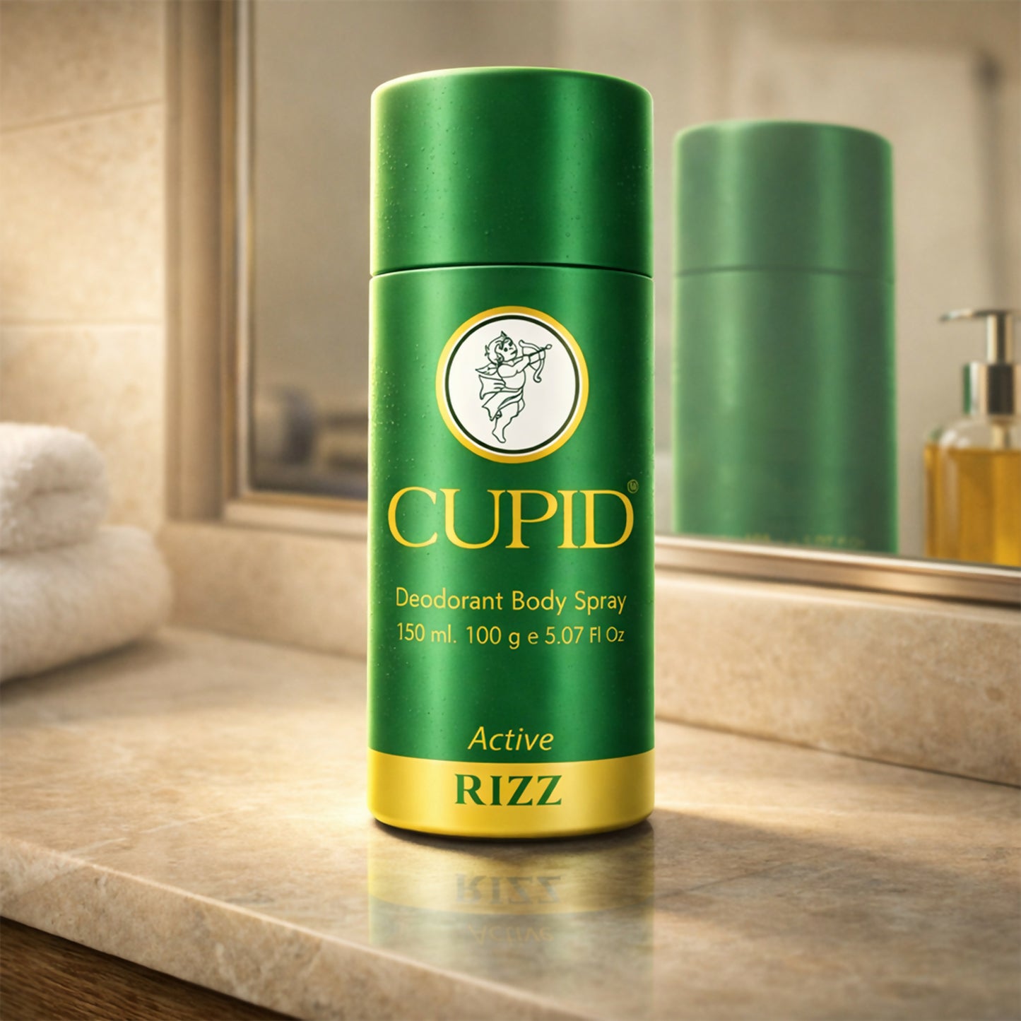 CUPID Deodorant Body Spray - RIZZ Active Fragrance for Men (150 ml)