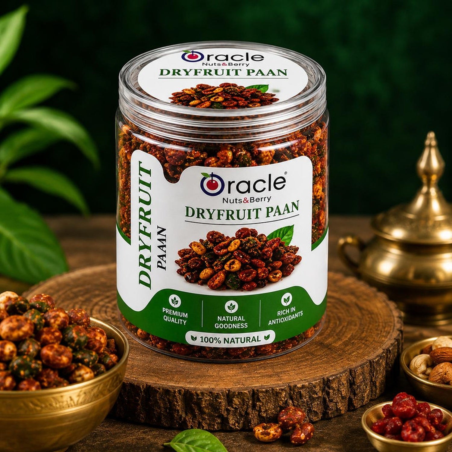 Oracle Dry Fruit Paan Delight, Sweet Mukhwas Paan-Flavoured Mouth Freshener 150g