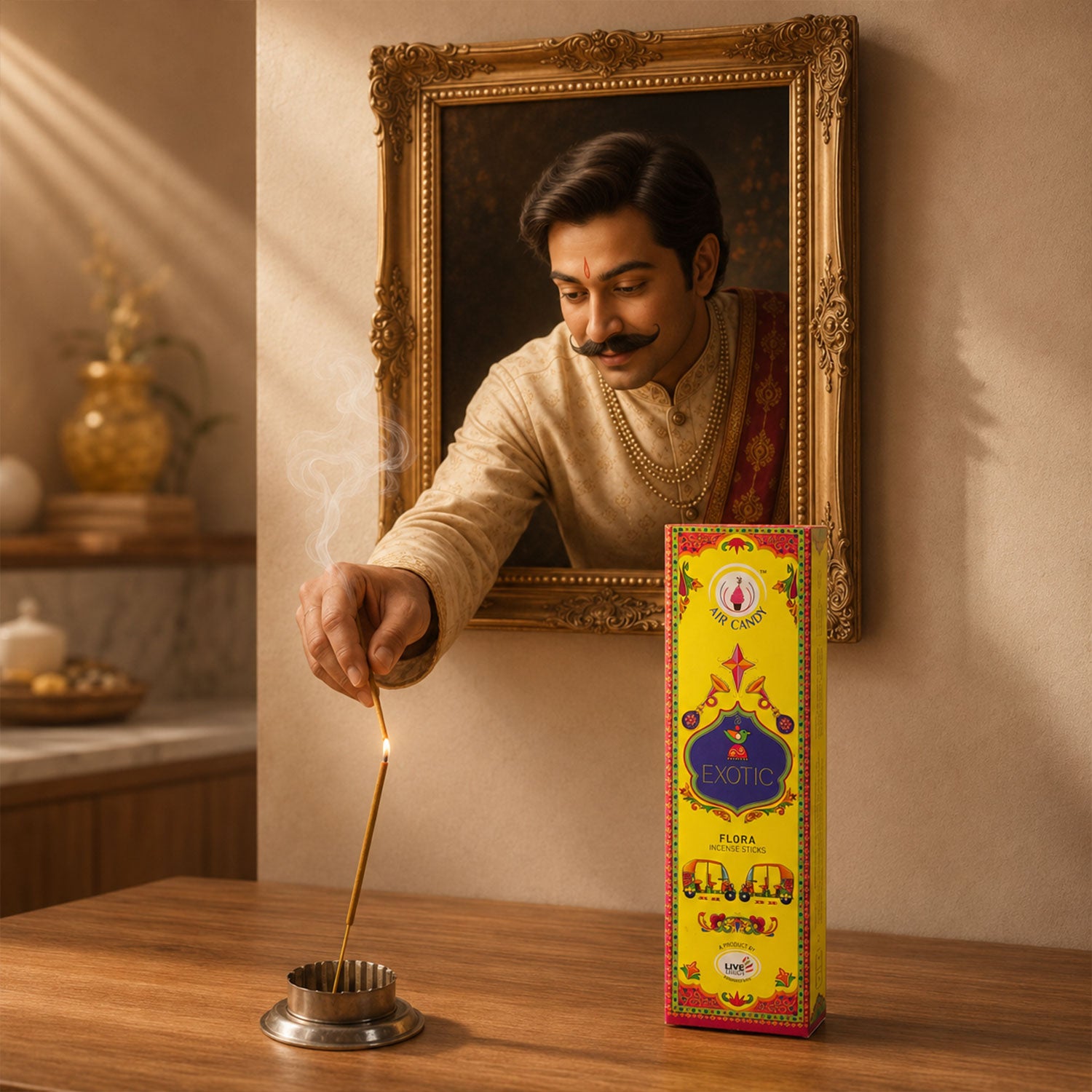 Exotic Flora Incense Sticks with Refreshing Fragrance and Long Lasting Aroma