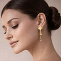 Simple Classic Daily Use Stud Earrings – Elegant Gold Finish