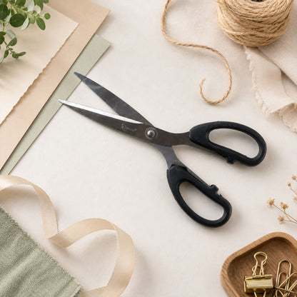 Multipurpose 8.25 Inch Stainless Steel Scissors with ABS Grip Handle for Home Office