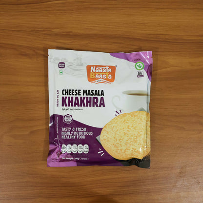 Naasta Baatsa Cheese Masala Khakhra – Crispy Ready to Eat Cheese Flavoured Snack (200 Gm)