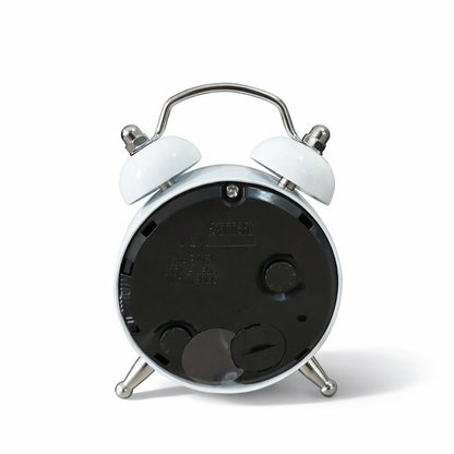 Classic Analog Alarm Clock for Bedroom | Silent Quartz Desk Table Clock