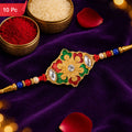 Designer Rakhi Handcrafted Gift for Raksha Bandhan (10pcs)