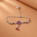 Silver Flower Charm Bracelet – Feminine & Adjustable Fit