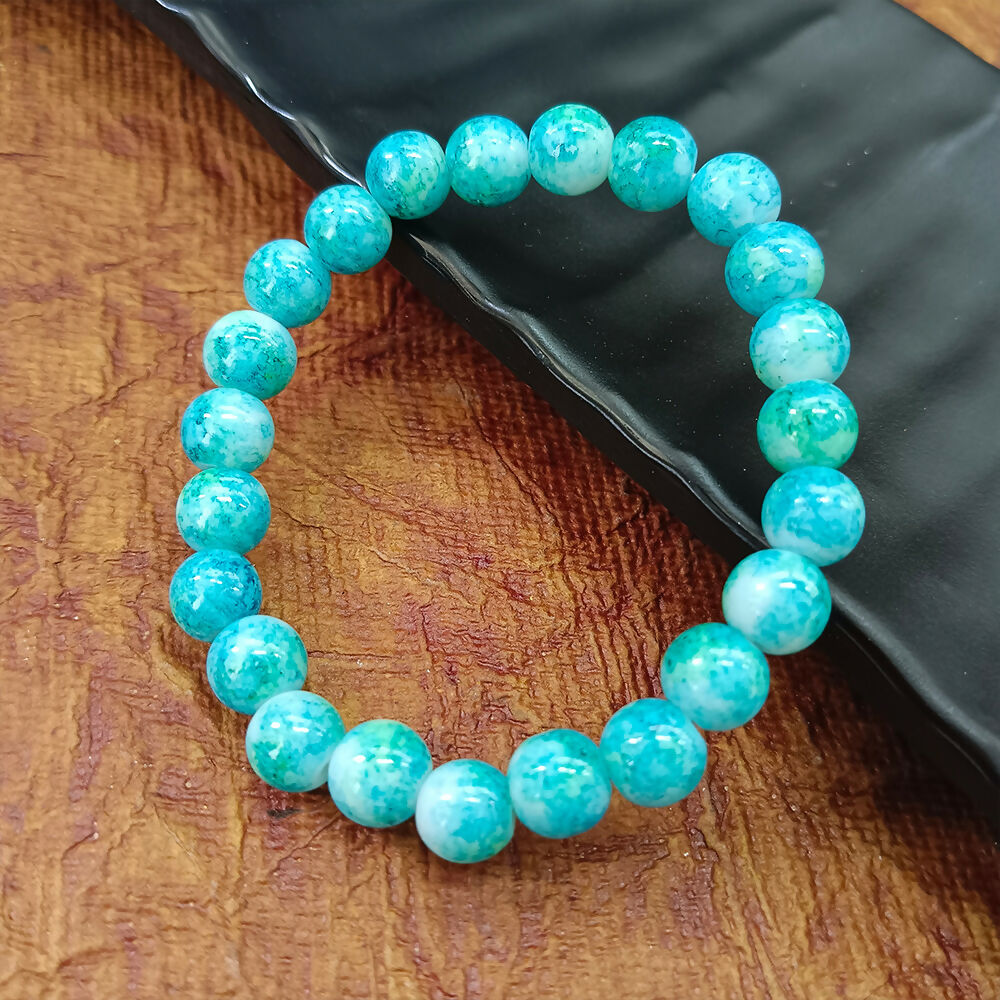 Blue Glass Beads Bracelet