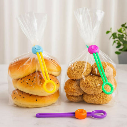 Reusable Silicone Food Bag Sealing Clips with Lock for Kitchen Storage ( 3 PC)