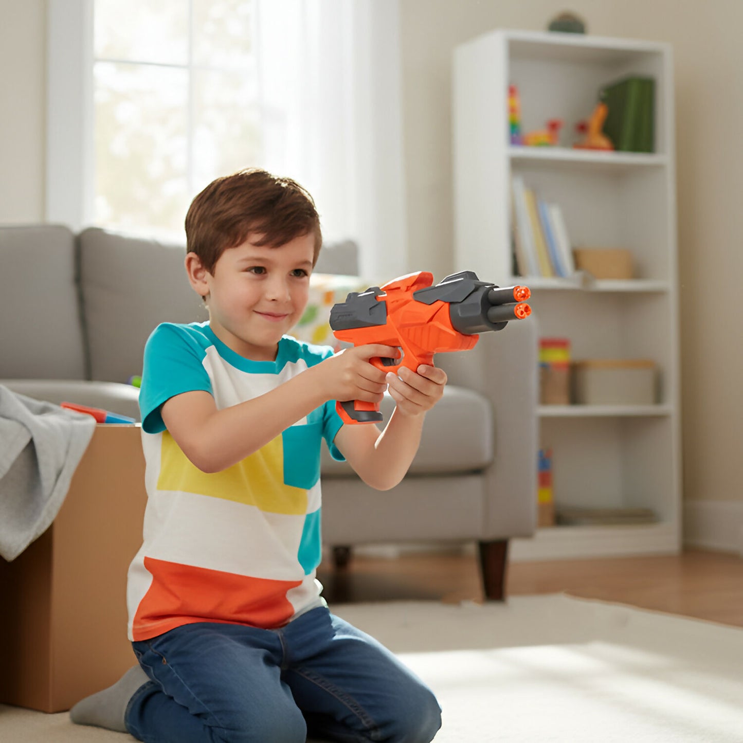 Nitro Ranger Soft Bullet Toy Gun for Kids with Foam Darts – Action Blaster Style Shooting Toy