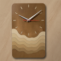 Modern Minimalist Wave Wall Clock – Elegant Silent Quartz Design