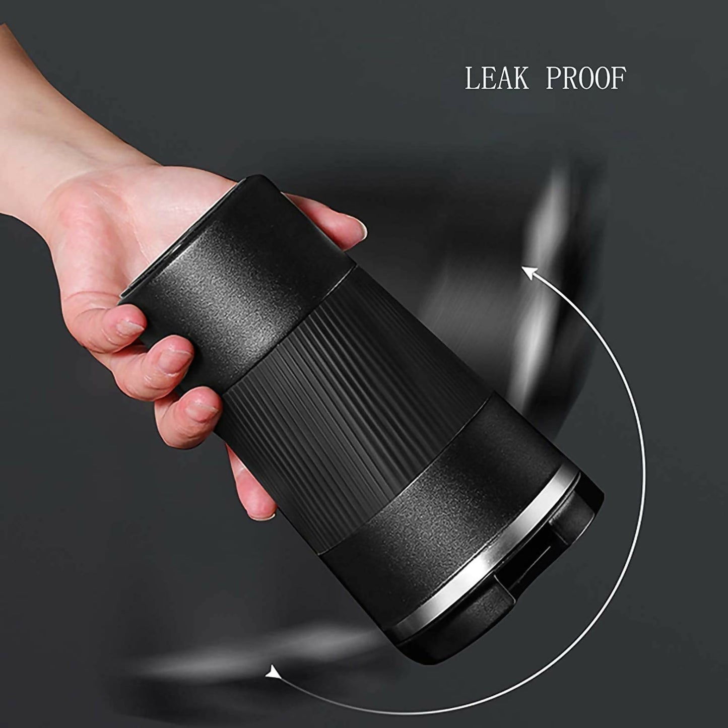 Insulated Travel Coffee Mug with Leakproof Lid and Grip Sleeve 1 Pc