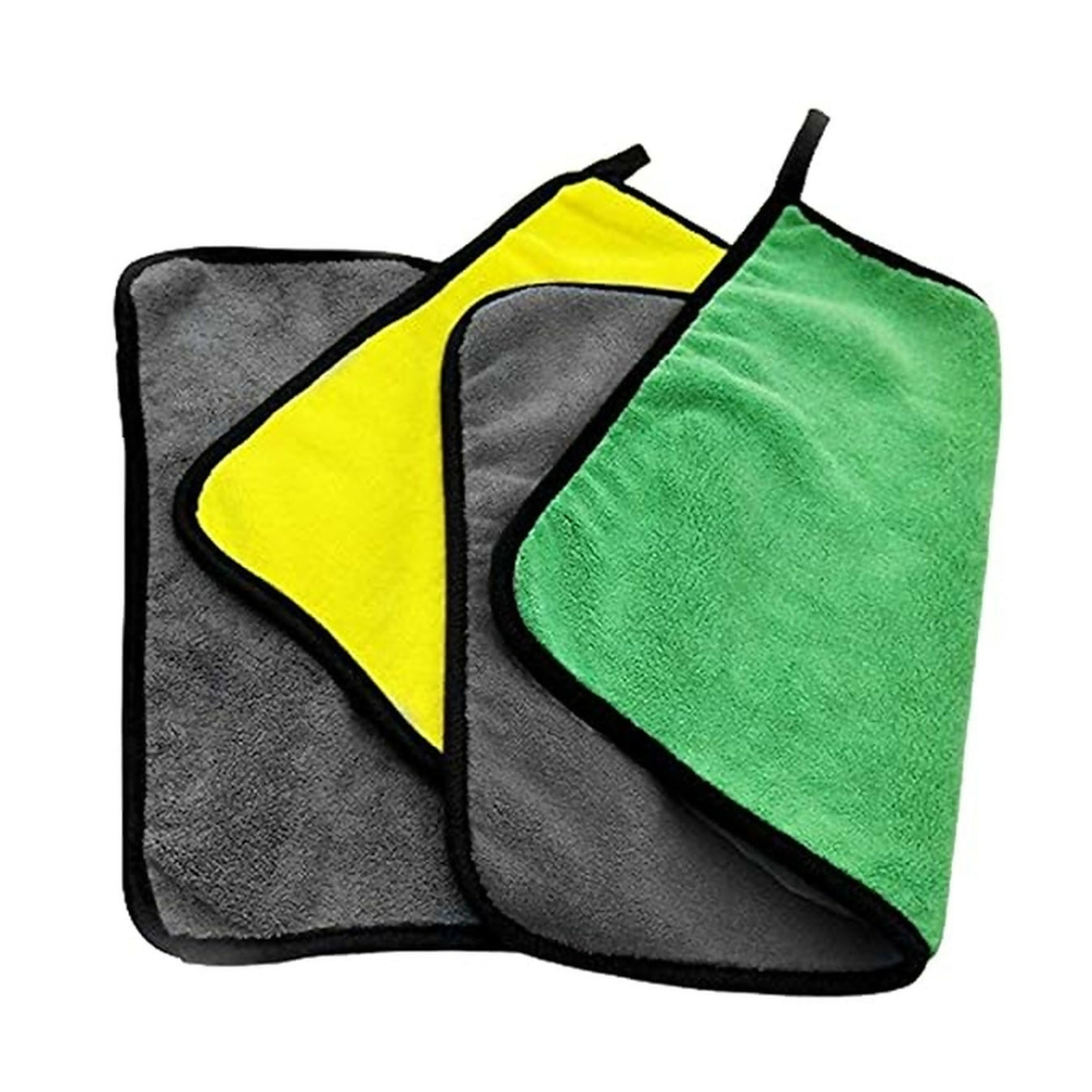 Microfiber Cleaning Cloth 250 GSM, 30 x 30 cm | Double-Sided Absorbent Lint-Free Car & Bike Detailing Cloth for Cleaning, Polishing, Dusting, Glass, Kitchen & Home Use (Assorted) - Assorted Color - Image 4