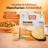 Naasta Baasta Manchurian Khakhra Healthy & Delicious Ready to Eat Crispy Fusion Snack(200gm)