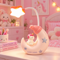 Rechargeable Unicorn Moon Desk Lamp with Sharpener & Pen Stand