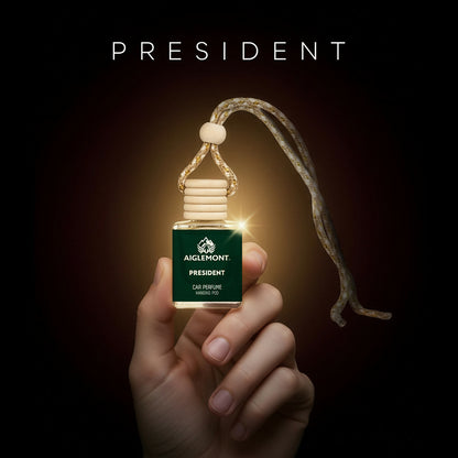 Aiglemont President Car Perfume Hanging Pod 10ml | Long-Lasting Car Air Freshener | Premium Car Interior Accessory