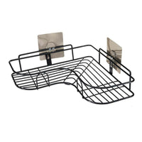 Self Adhesive Metal Corner Shelf for Bathroom and Kitchen Wall Mounted Storage Rack