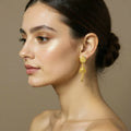 Diamonds Circle Earrings – Elegant Gold Plated Daily Wear Jewelry