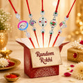 Silver Designer Rakhi for Brother – Random Traditional Design Surprise