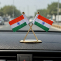 Indian Flag Stand – Durable Metal Display for Car & Desk